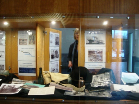 WS library display of Titanic Story - panel 2